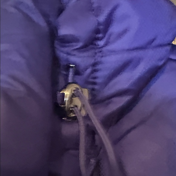 Women's Lands End Long Bluish/Purple Puffer Coat Size L - Picture 5 of 8